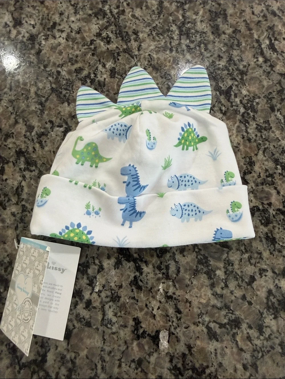 NWT Kissy Kissy Dinosaur hat